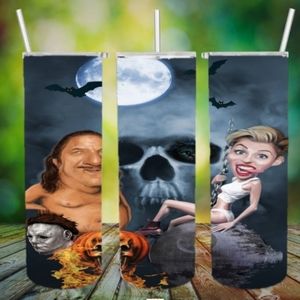 Halloween Miley Cyrus aka Hannah Montana meets her Michael Myers funny tumbler